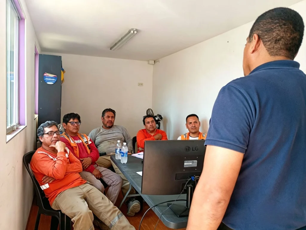 Sesión de capacitación para conductores
